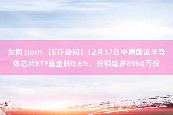 女同 porn 【ETF动向】12月17日中原国证半导体芯片ETF基金跌0.6%，份额增多8960万份